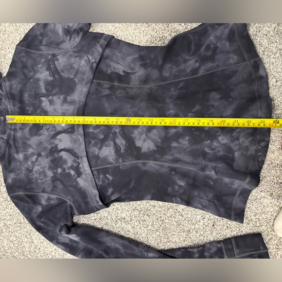 Lululemon Hooded Define Jacket Nulu Diamond Dye Pitch Grey Graphite Size 8 - Picture 6 of 7